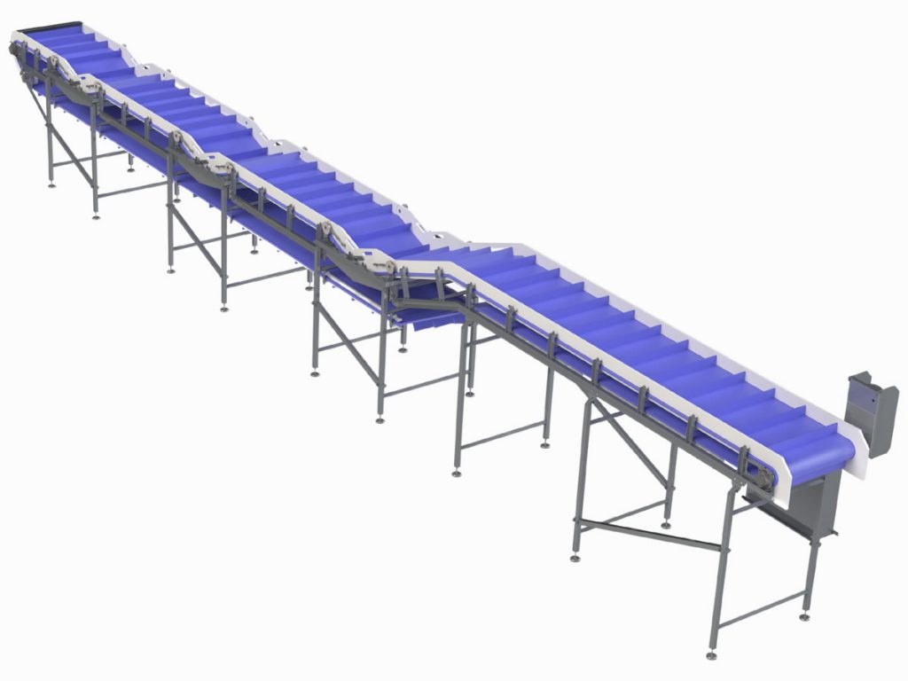 Glazing conveyors for fishery industry