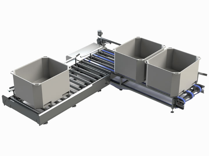 Tub conveyors for the food industry